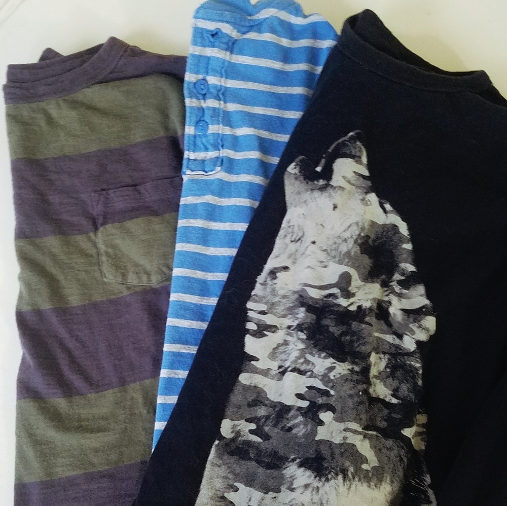 Boy bundle of 3 long sleeve t-shirts